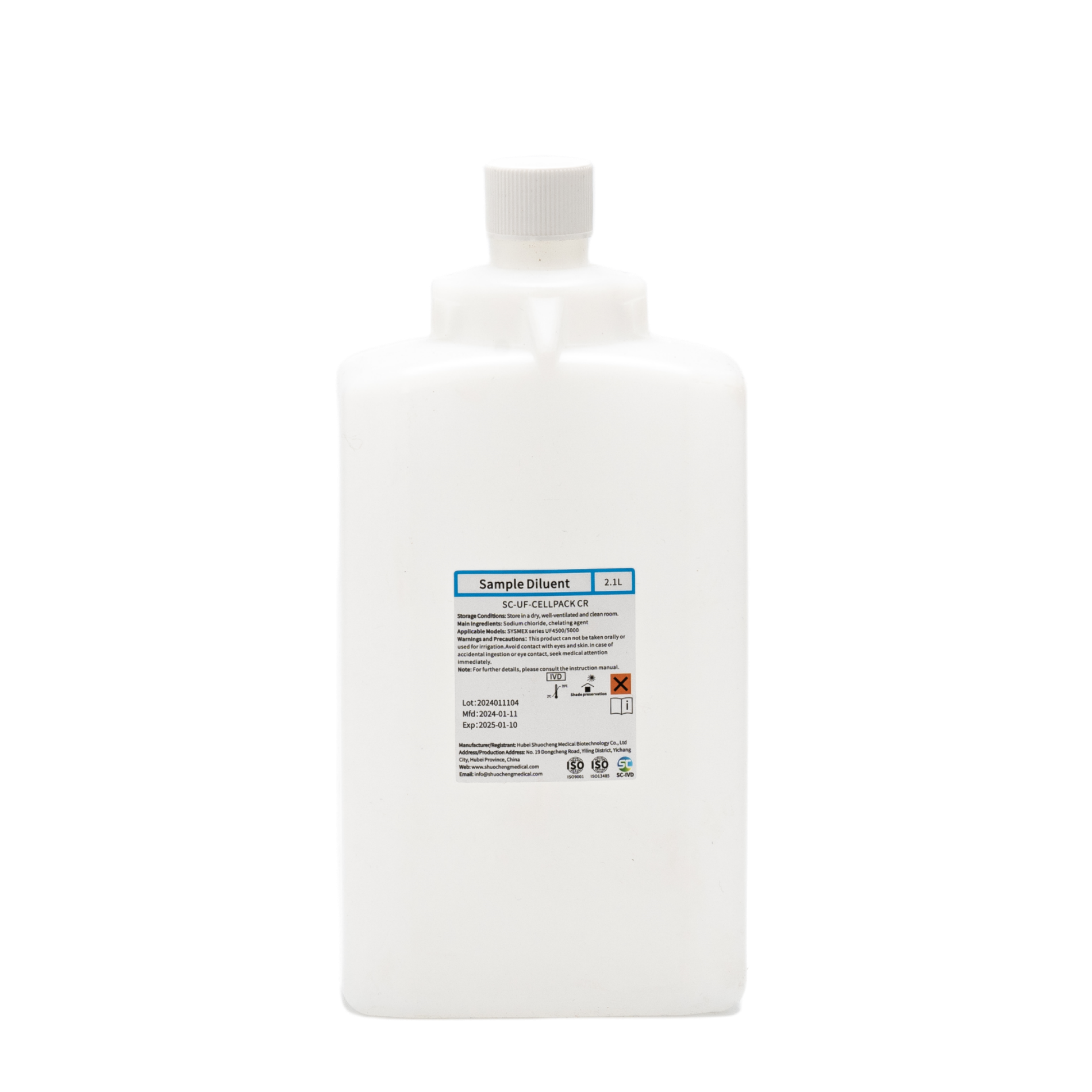Nucleated cell sample diluent for Sysmex UF4500/5000 urine Analyzer
