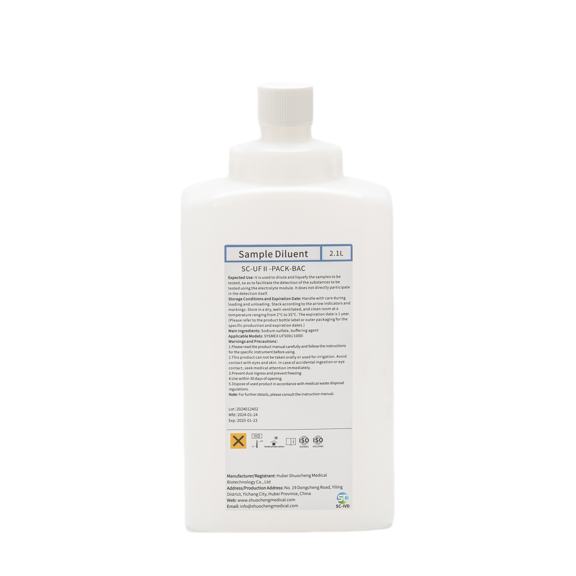 ISE Diluent- SYⅡSample diluent-Bacteria channel diluent for Sysmex UF500i/1000i