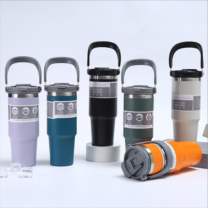 Stainless steel portable insulated cup