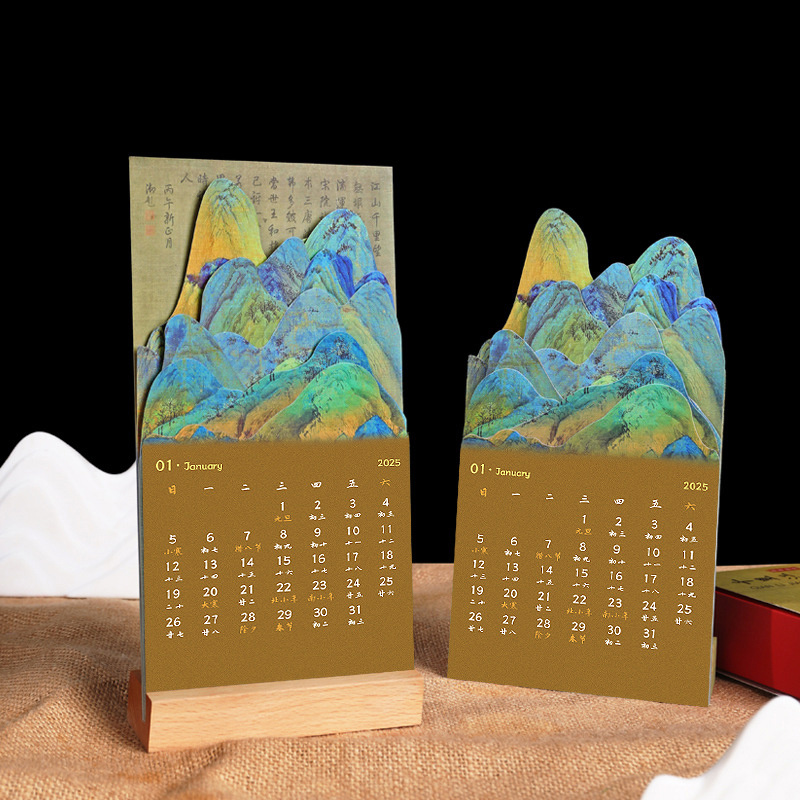Creative ancient style desk calendar