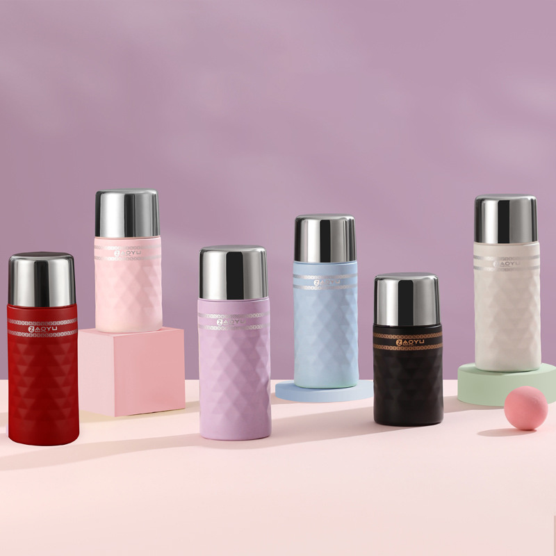 Creative rhombus pocket thermos cup