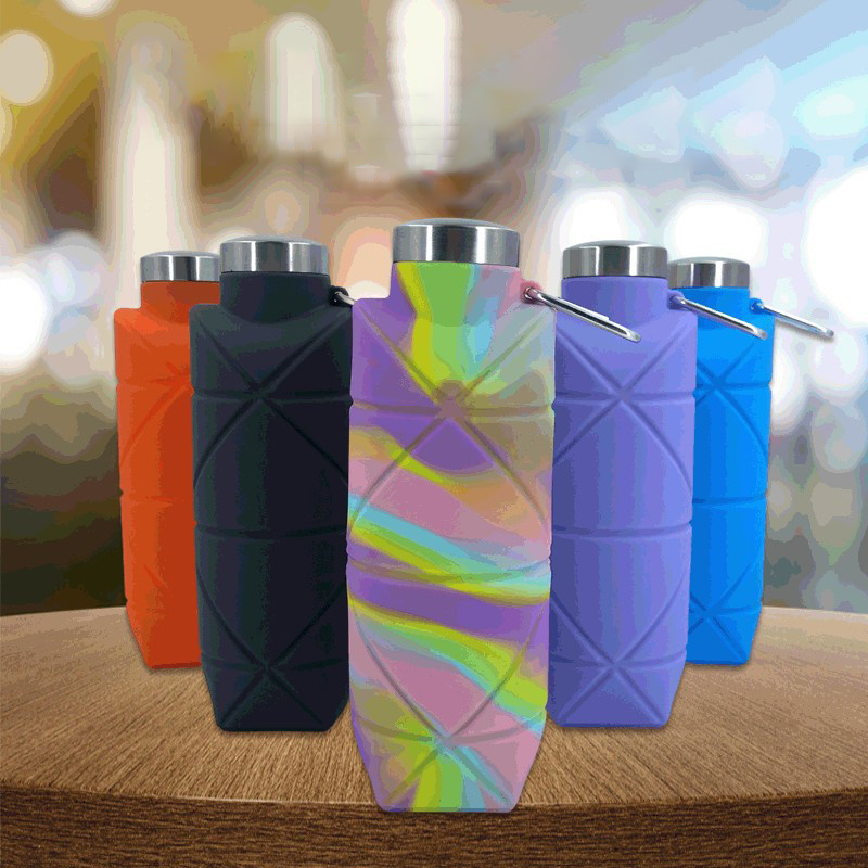 Folding rhombus water cup