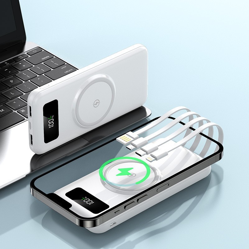 磁吸帶線行動電源