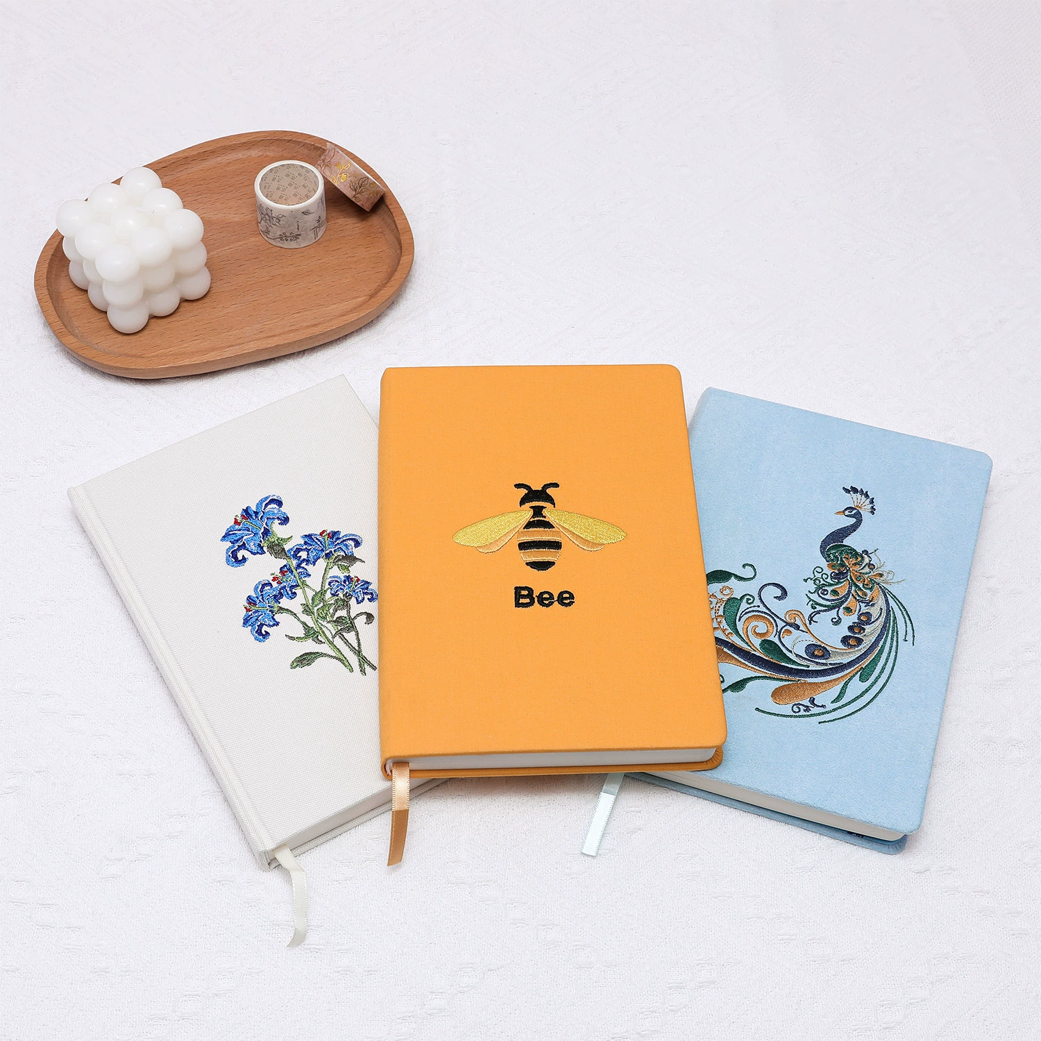 布面刺繡定制記事本