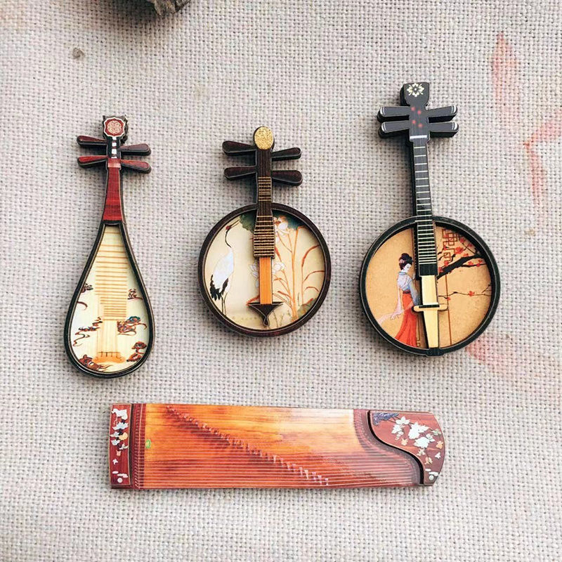 Chinese wooden magnetic sticker