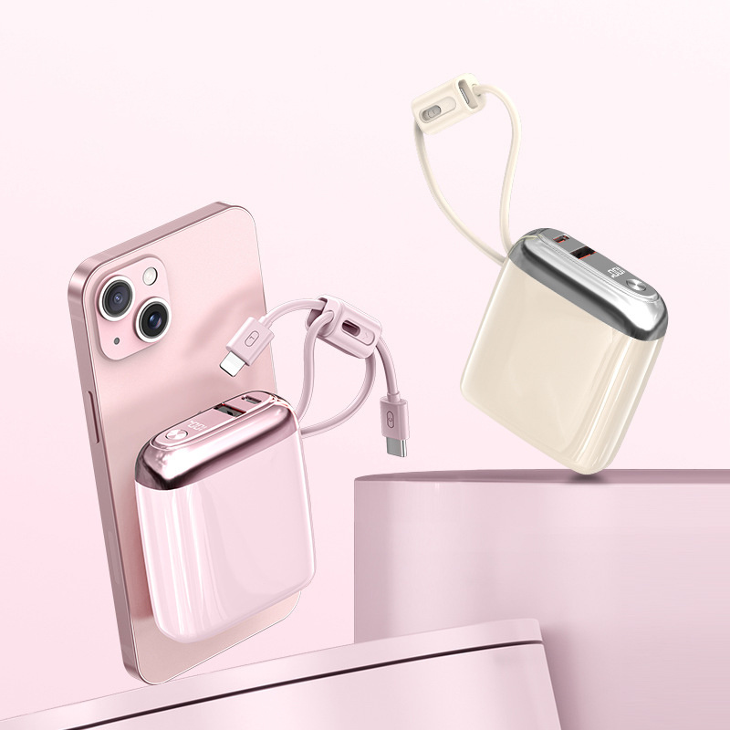 10000mAh power bank with cable