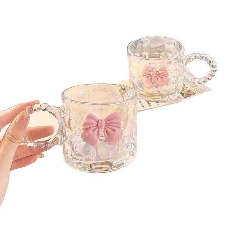 Mug glass with handle