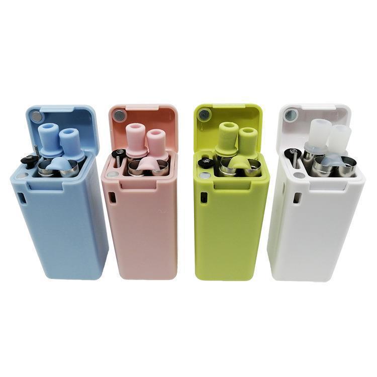 Collapsible straw set