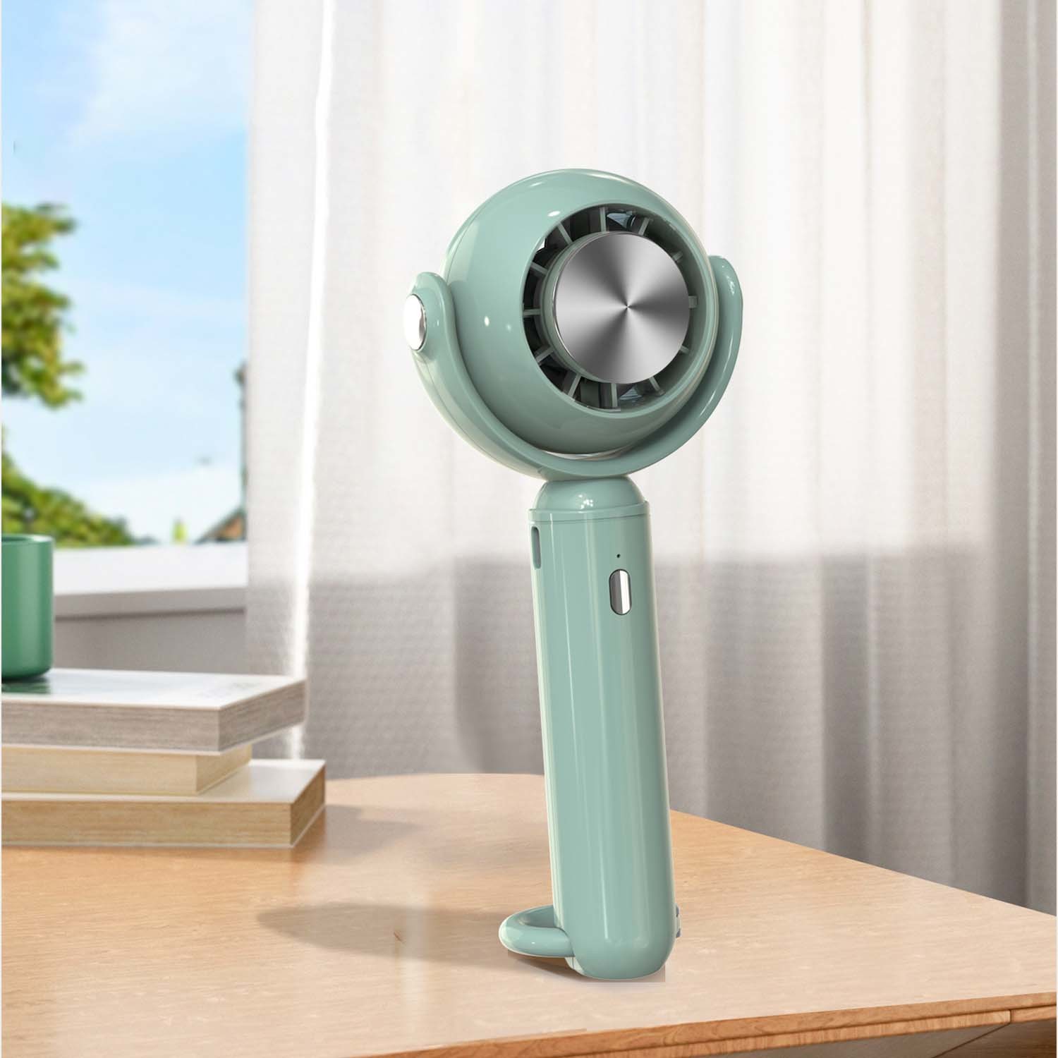 Wind blade cold compress small fan
