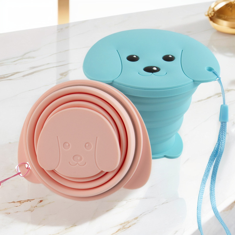 Cartoon-shaped folding cup