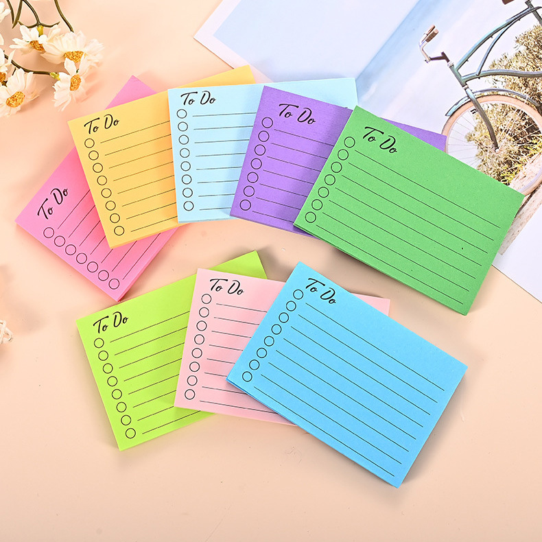 Fluorescent colorful sticky notes