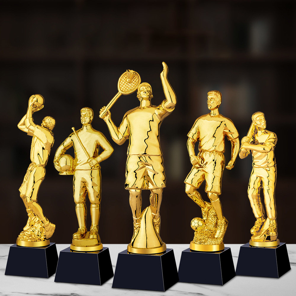 Sports electroplated trophy