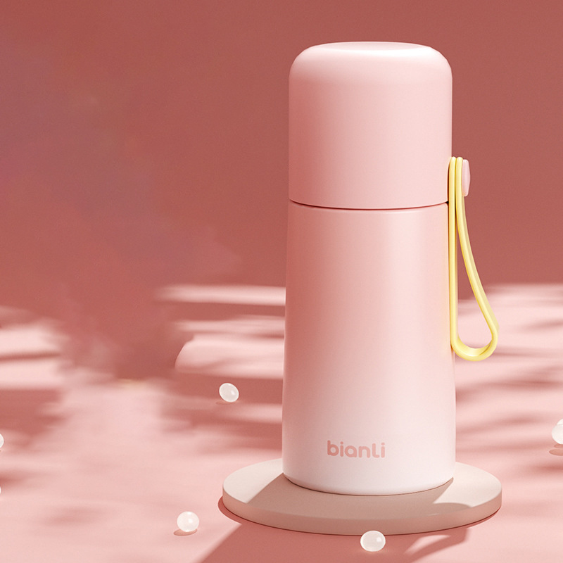 Stainless steel bullet-shaped thermos cup