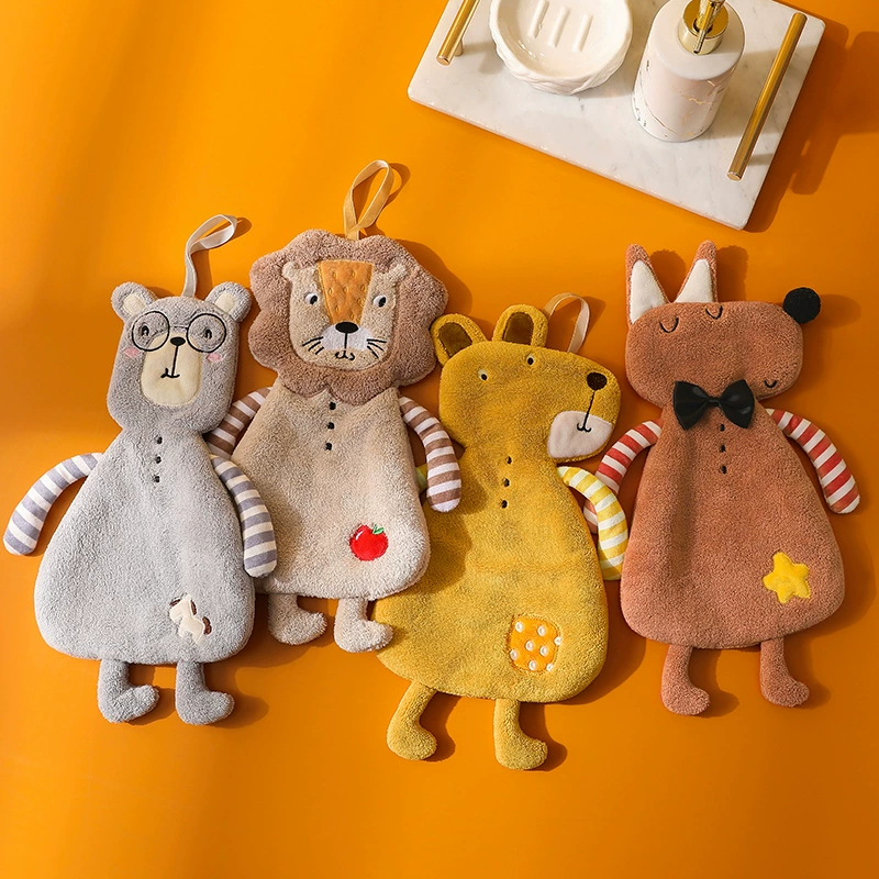 Cartoon animal shaped towels