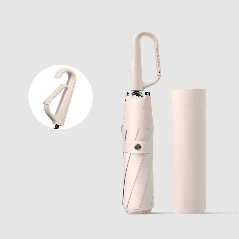 Creative Three-fold Loop Handle Folding Umbrella