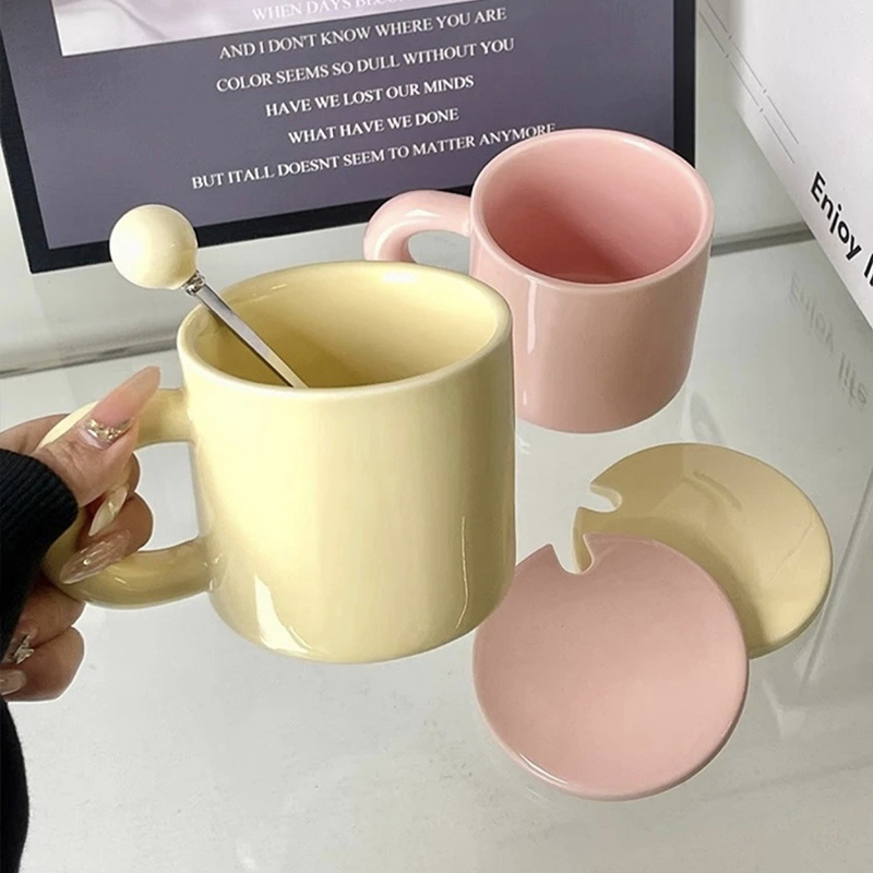 極簡純色陶瓷杯