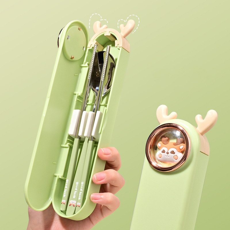 Card holder shaped cutlery set
