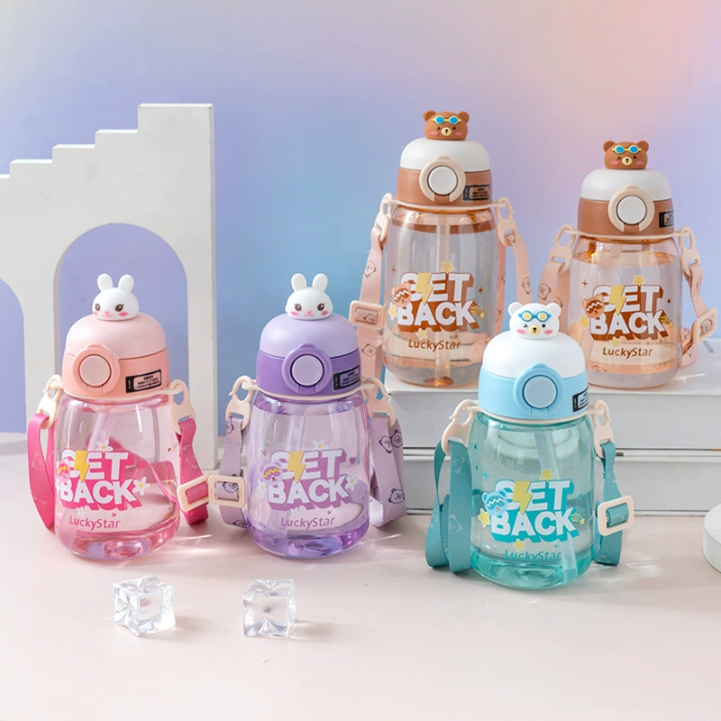 Portable strap doll water bottle
