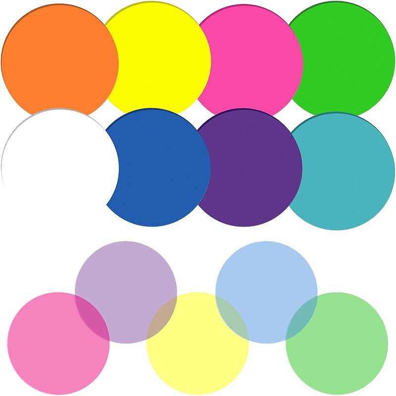 Gradient circle index sticky notes