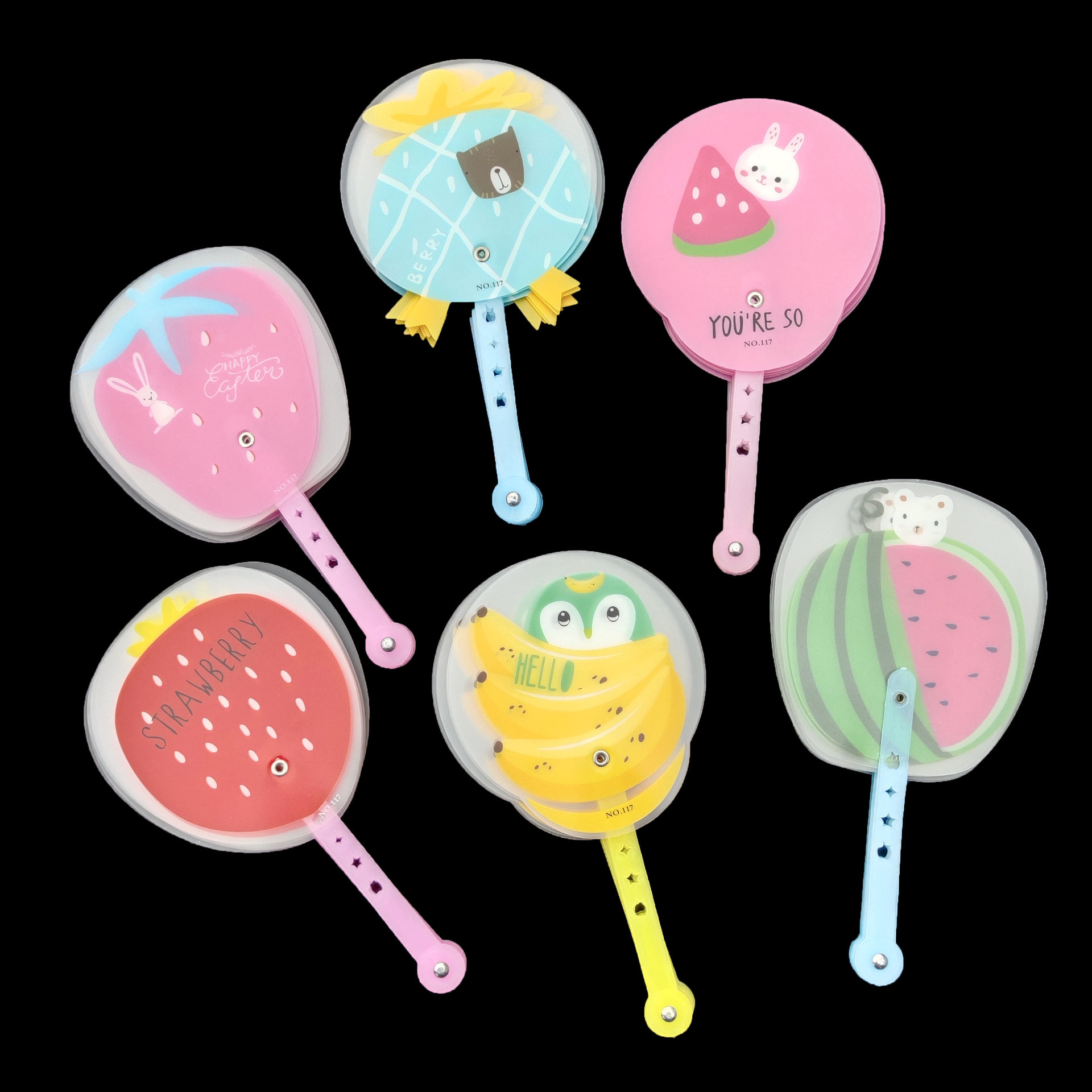 Cartoon cute folding fan