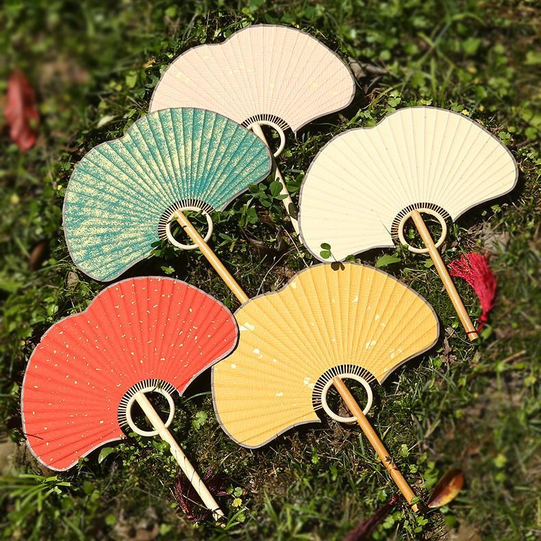 Ginkgo leaf Xuan paper fan