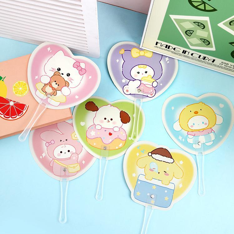 Cartoon cute hand-held fan