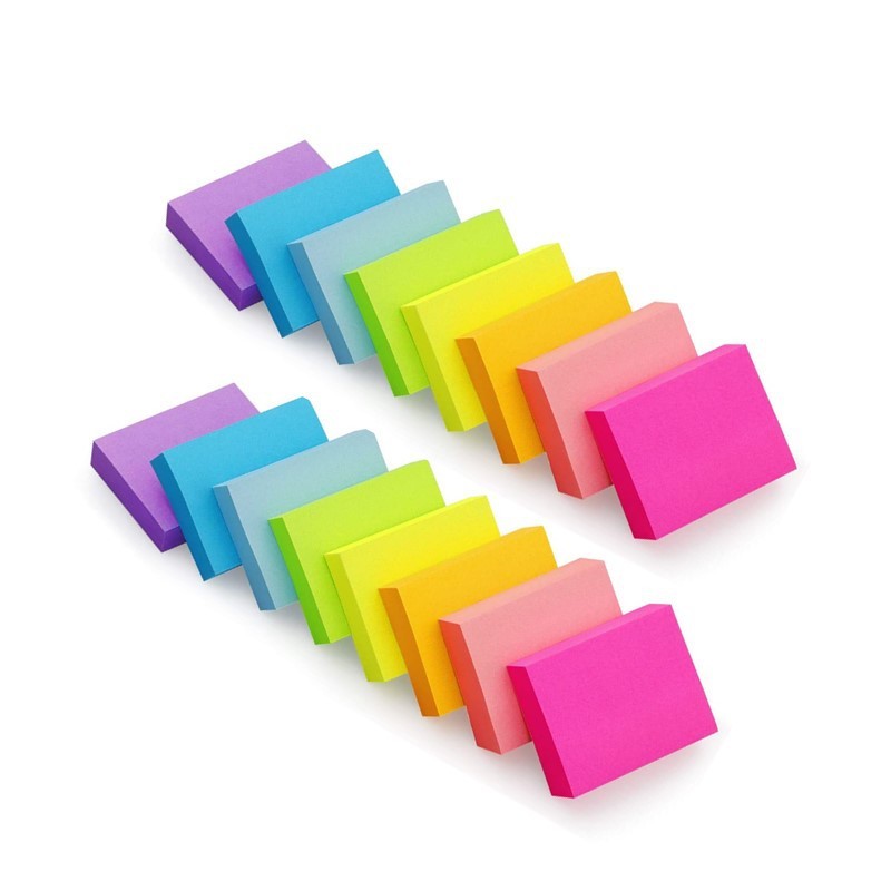 Fluorescent mini sticky notes