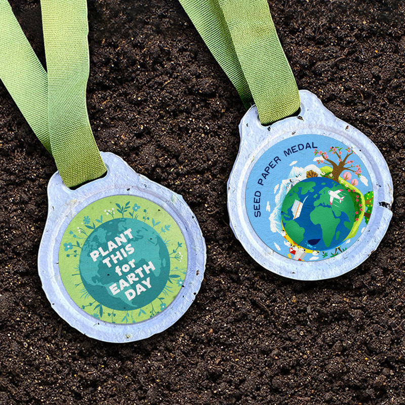 Seed paper medal