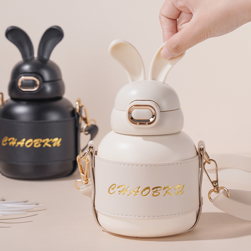 Rabbit ear shaped thermos cup