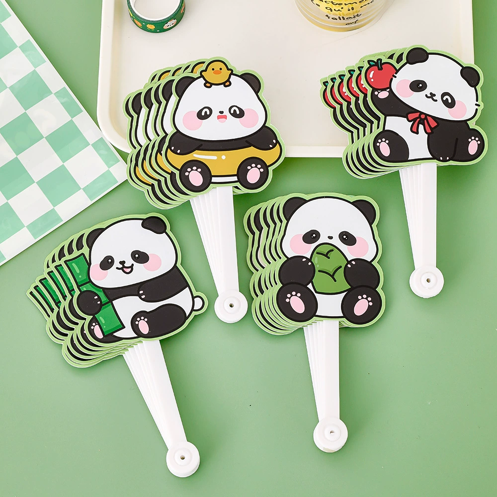 Panda six-fold fan