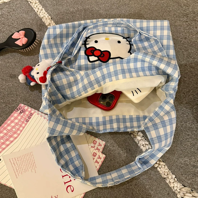 可愛風手提帆布袋