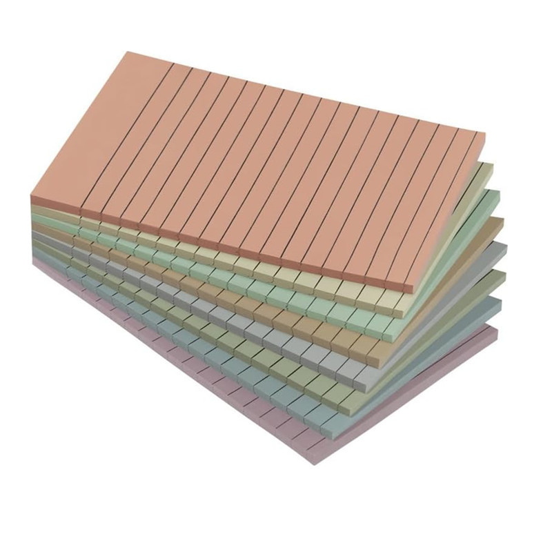 Retro-colored ruled memo pad