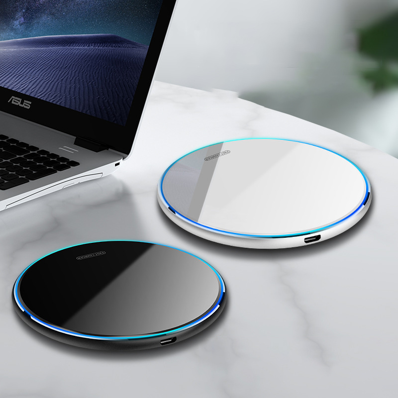 Ultrathin mirror wireless charger