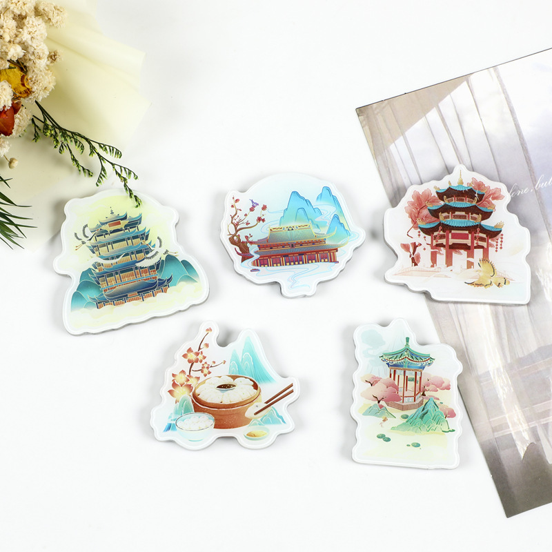 Acrylic magnetic refrigerator sticker