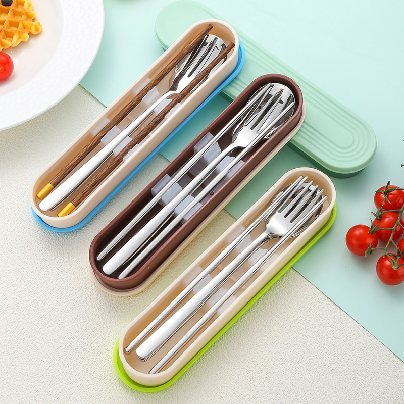 Portable 3-piece cutlery set