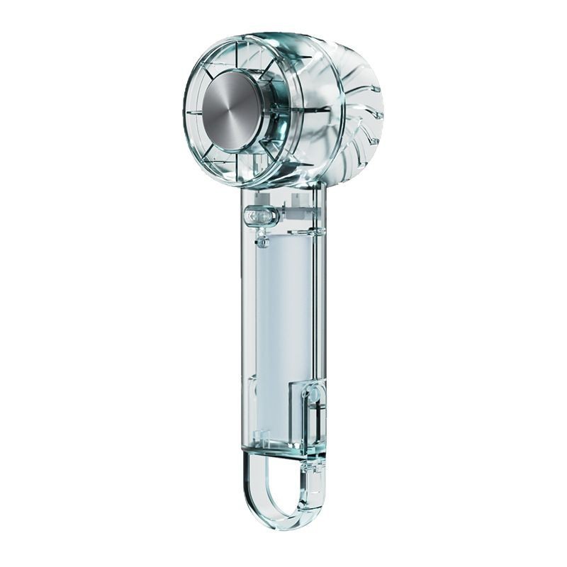 Transparent ice pack fan