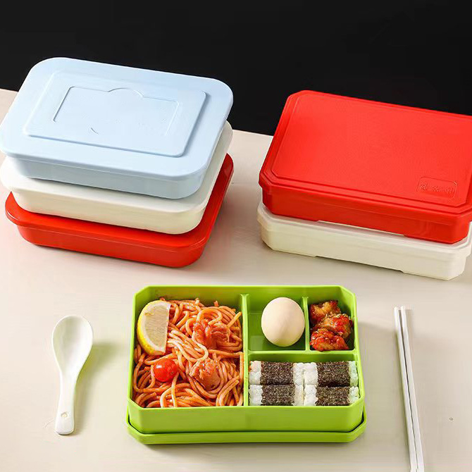 PP four-grid lunch box