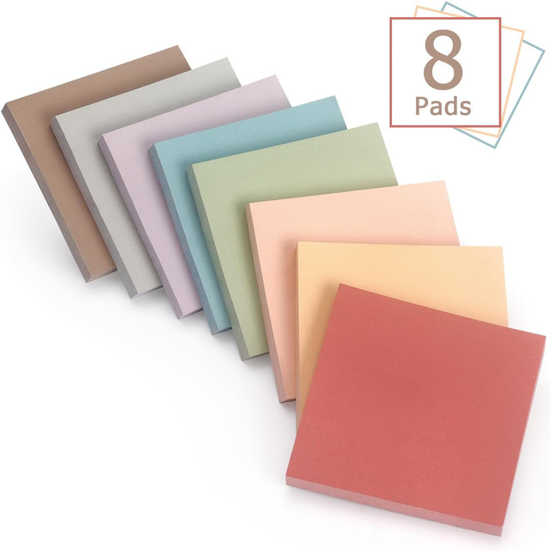 Muted color combination memo pad