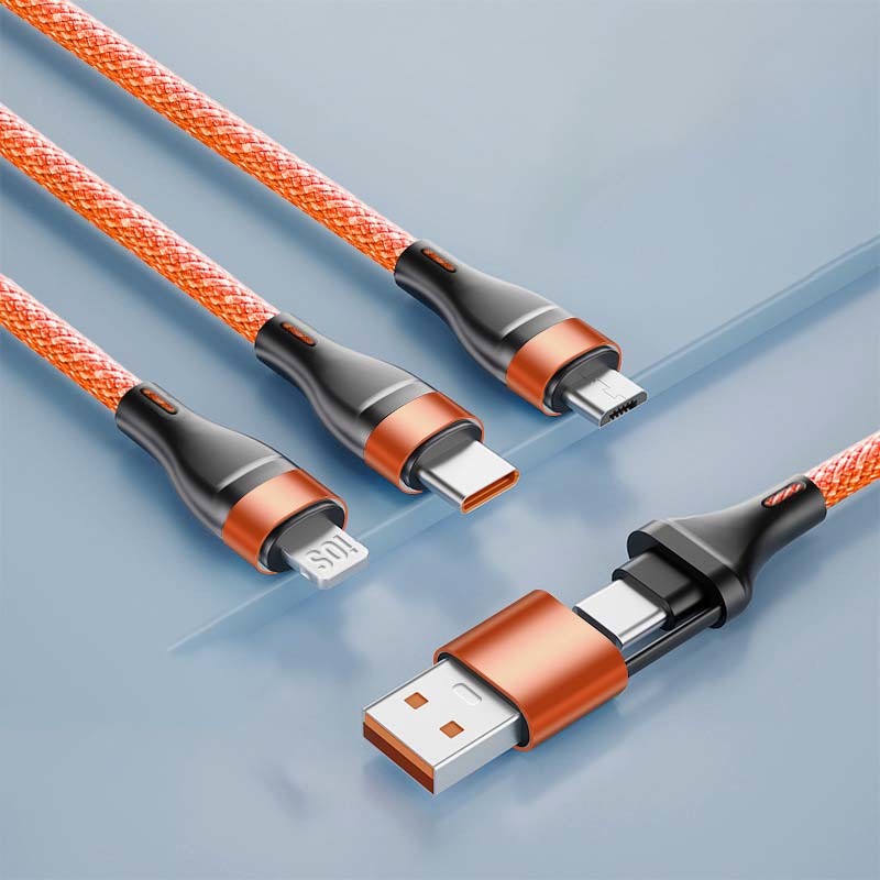 3-in-1 nylon data cable