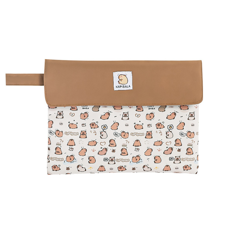Stuffed toy document bag