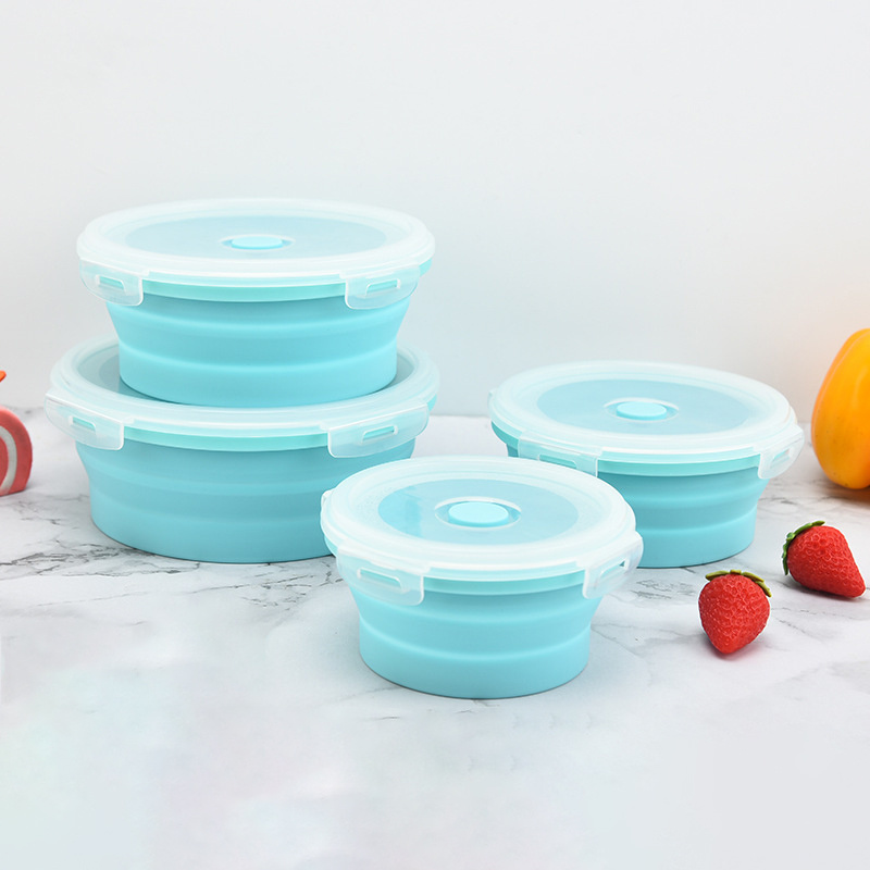 Silicone foldable lunch box