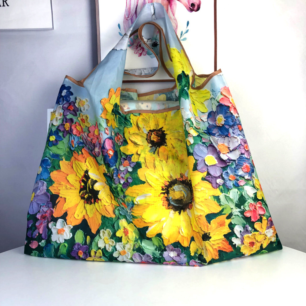 Portable folding bag for oil paintings