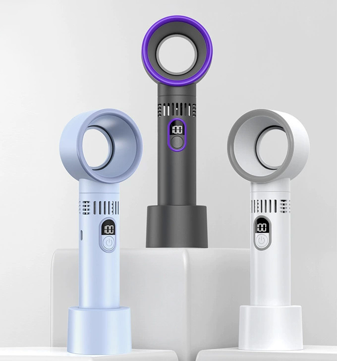 Portable silent bladeless fan