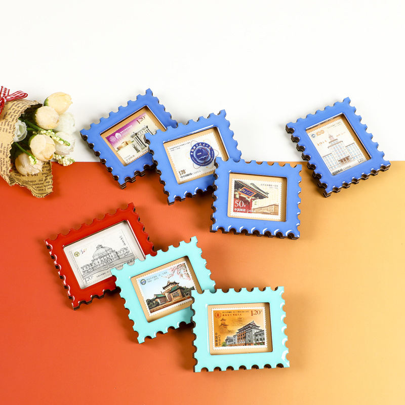 Creative stamp refrigerator magnet