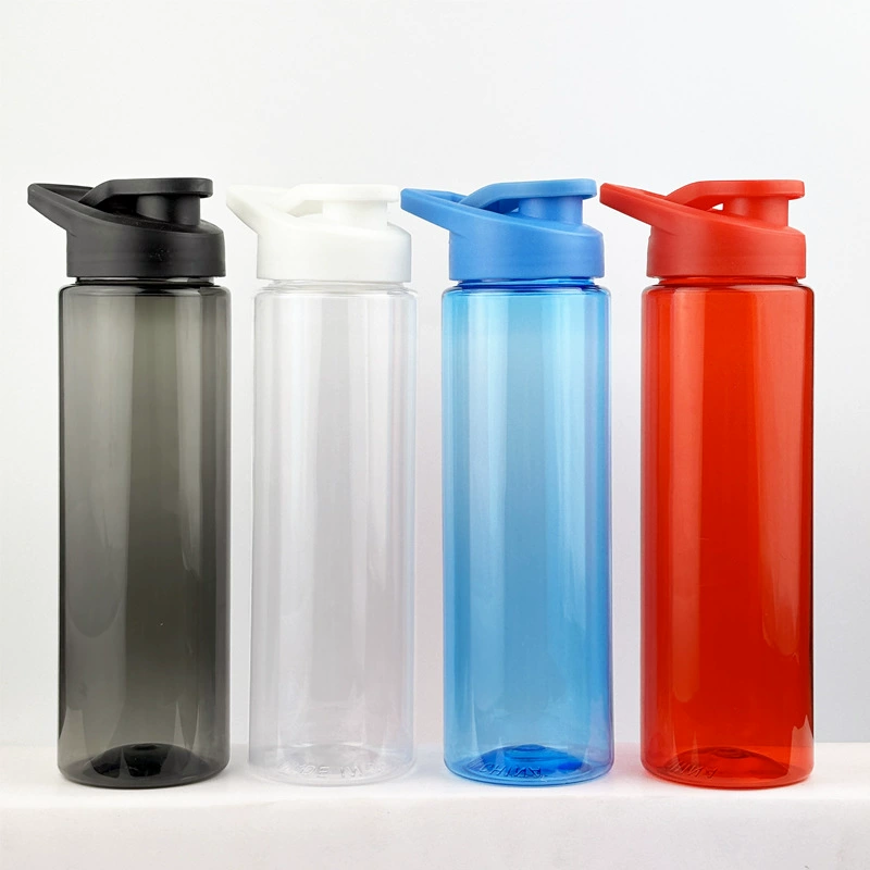 Single-layer plastic sports water bottle
