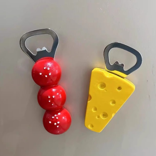 Creative bottle opener magnet sticker
