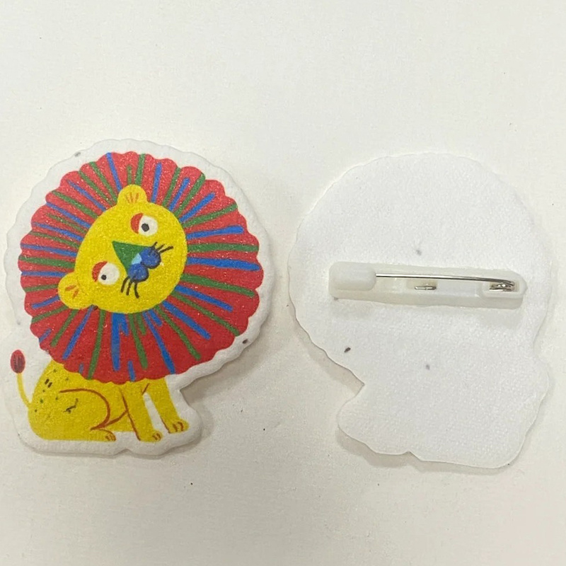 Eco-friendly seed paper badge