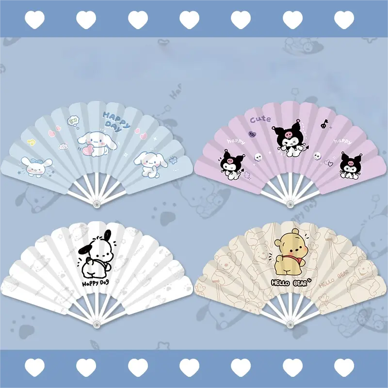 Seven-discount hand-held fan