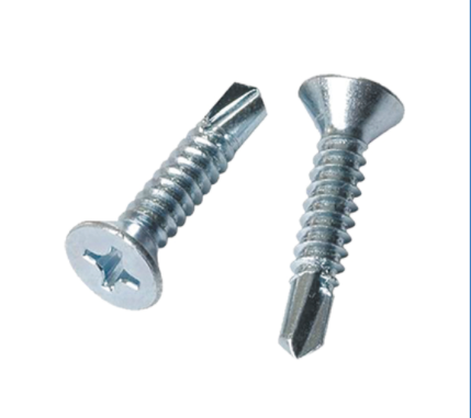 Flat-headed drill tail wire