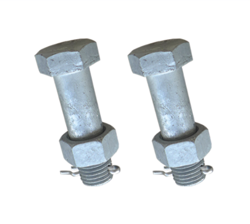 Hot-dip galvanized perforated power plugs